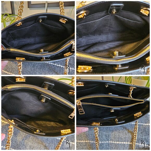 Coach F39711 Brooke Carryall Chain Shoulder Bag – Signature C Black/Brown - Picture 9 of 13